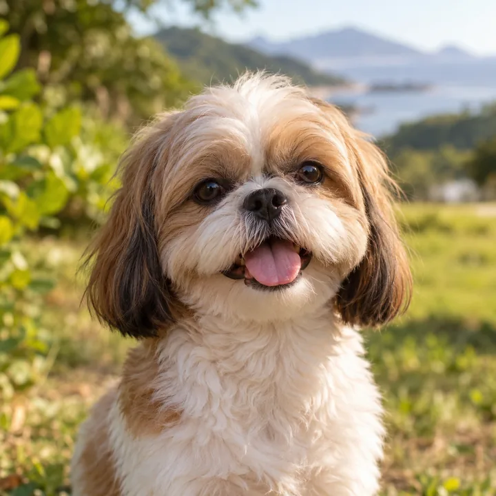 Cão em foto gerada por IA